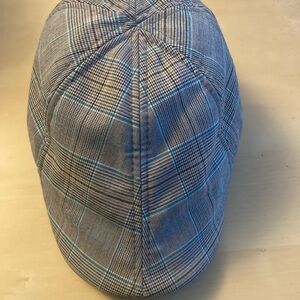 Boston Scally Plaid Blue and Gray Cap M/L
